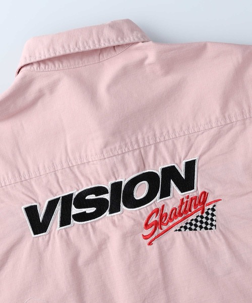 VISION STREET WEAR(ヴィジョンストリートウェア)の「【VISION STREET】レーシングリップシャツ(シャツ/ブラウス・メンズ・オフホワイト/グリーン/ピンク・M/L/XL)」の18枚目の写真