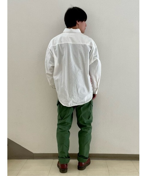 VISION STREET WEAR(ヴィジョンストリートウェア)の「【VISION STREET】レーシングリップシャツ(シャツ/ブラウス・メンズ・オフホワイト/グリーン/ピンク・M/L/XL)」の20枚目の写真