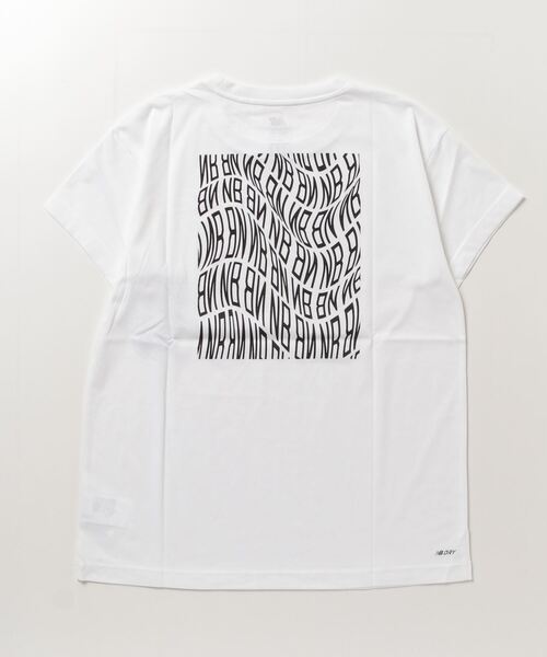 NEW BALANCE(ニューバランス)の「ニューバランス New Balance ショートスリーブTシャツ(Tシャツ/カットソー・レディース・ブラック/ホワイト・L/XL/M/S)」の4枚目の写真