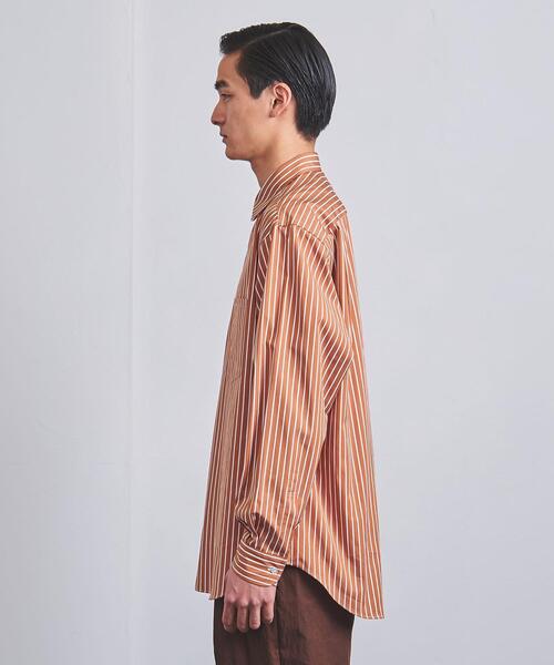 UNITED ARROWS（ユナイテッドアローズ）の「トーマスメイソン カラーストライプ レギュラーカラーシャツ（シャツ/ブラウス・メンズ・モカ/ロイヤルブルー・S/M/L/XL）」の6枚目の写真