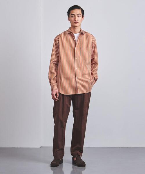 UNITED ARROWS（ユナイテッドアローズ）の「トーマスメイソン カラーストライプ レギュラーカラーシャツ（シャツ/ブラウス・メンズ・モカ/ロイヤルブルー・S/M/L/XL）」の3枚目の写真