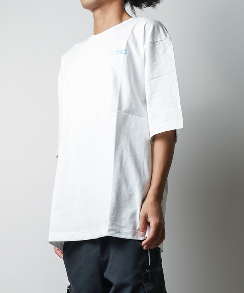 FRANKLIN & MARSHALL（フランクリンマーシャル）の「『SIXSENCERECORD×FRANKLIN & MARSHALL』BACKプリントS/S TEE（Tシャツ/カットソー・レディース・ホワイト/ブラック・LARGE/X-LARGE/MEDIUM）」の4枚目の写真