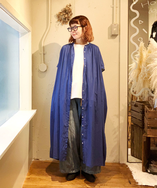 Brocante / ブロカント] インドボイル フロンセワンピース | Domingo