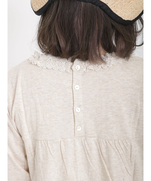 Samansa Mos2(サマンサ モスモス)の「ラウンドネックレースカットソー(Tシャツ/カットソー・レディース・オフホワイト/ベージュ/ブラック・フリ-)」の19枚目の写真