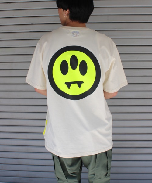 [BARROW] BARROWスマイル×テディベアプリント半袖ロゴTシャツ BARROW（バロー）の「【BARROW】 バロー 34105 JERSEY T-SHIRT