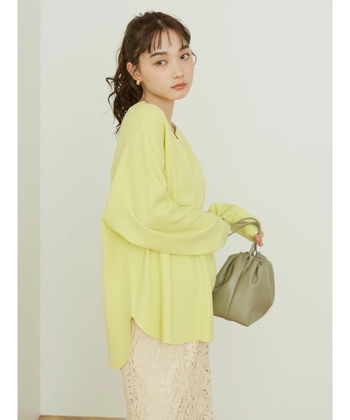 AMERICAN HOLIC（アメリカンホリック）の「スキッパーワッフルプルオーバー（Tシャツ/カットソー・レディース・オフホワイト/イエロー/その他9・M/L）」の20枚目の写真