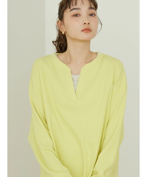AMERICAN HOLIC（アメリカンホリック）の「スキッパーワッフルプルオーバー（Tシャツ/カットソー・レディース・オフホワイト/イエロー/その他9・M/L）」の22枚目の写真