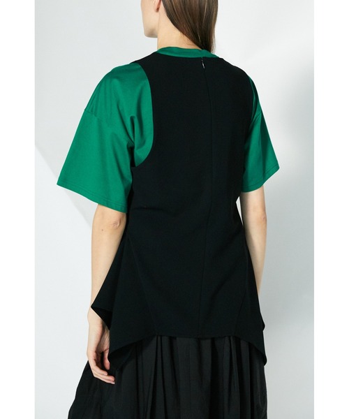 エンフォルド　ベストレイヤードシャツ ENFOLD（エンフォルド）の「クラシック天竺 ベストレイヤーT