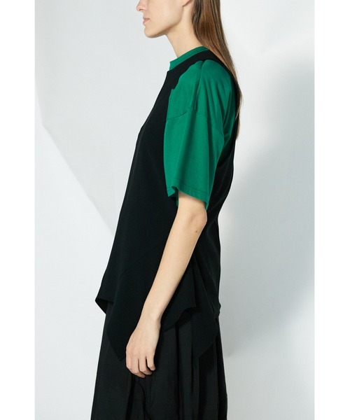 ENFOLD エンフォルド クラッシック天竺 T SHIRTレイヤードDRESS ENFOLD(エンフォルド) クラッシック天竺 T SHIRTレイヤードDRESS