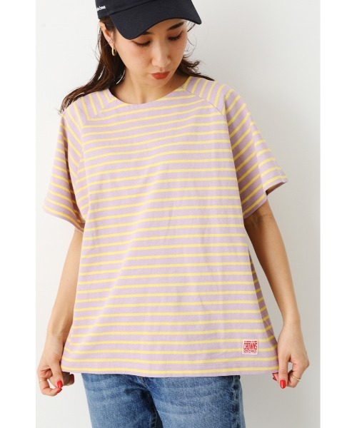 RODEO CROWNS WIDE BOWL(ロデオクラウンズワイドボウル)の「チュール レイヤードボーダ Tシャツ(Tシャツ/カットソー・レディース・オレンジ系その他/ベージュ系その他/グリーン系その他・FREE)」の7枚目の写真