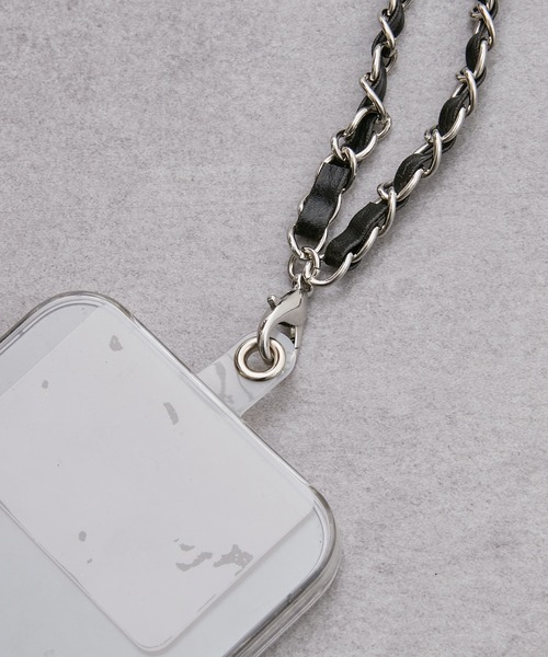 CIAOPANIC TYPY(チャオパニックティピー)の「【WEB限定】【2WAY】レザーチェーンスマホショルダー(スマホグッズ・レディース・ブラック・ONE SIZE)」の5枚目の写真