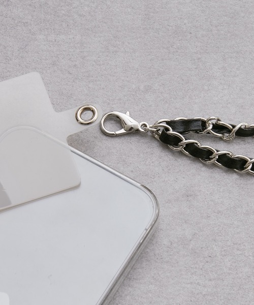 CIAOPANIC TYPY(チャオパニックティピー)の「【WEB限定】【2WAY】レザーチェーンスマホショルダー(スマホグッズ・レディース・ブラック・ONE SIZE)」の6枚目の写真