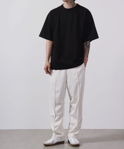 Sunny Smith(サニースミス)の「Sunnysmith 11.6ウルトラヘビーオンス Champion Plating Heavy 半袖Tシャツ(Tシャツ/カットソー・メンズ・チャコール/オフホワイト/ブラック・M/L)」の13枚目の写真