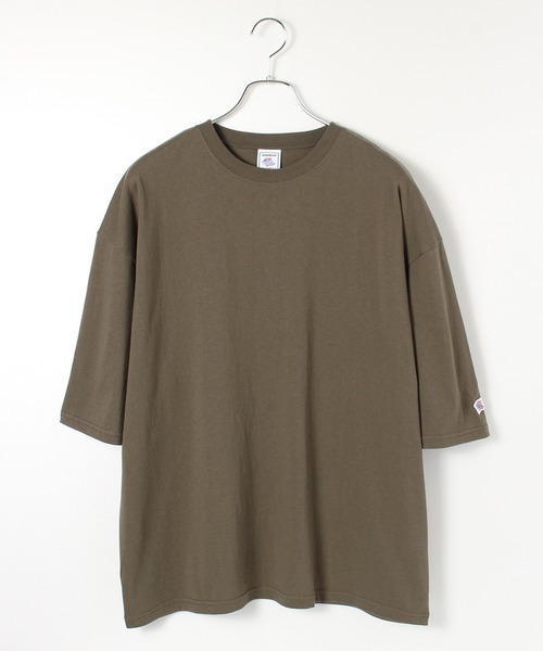 JEMORGAN（ジェーイーモーガン）の「【JEMORGAN / ジェーイーモーガン】天竺袖ワッペン半袖クルーネックＴシャツ（Tシャツ/カットソー・メンズ・ライトグレー/ブラック/ベージュ/オフホワイト/グリーン/ネイビー/サーモンピンク/グリーン系1/ベージュ系1・XL/L/M）」の7枚目の写真