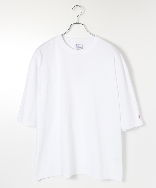 JEMORGAN（ジェーイーモーガン）の「【JEMORGAN / ジェーイーモーガン】天竺袖ワッペン半袖クルーネックＴシャツ（Tシャツ/カットソー・メンズ・ライトグレー/ブラック/ベージュ/オフホワイト/グリーン/ネイビー/サーモンピンク/グリーン系1/ベージュ系1・XL/L/M）」の2枚目の写真