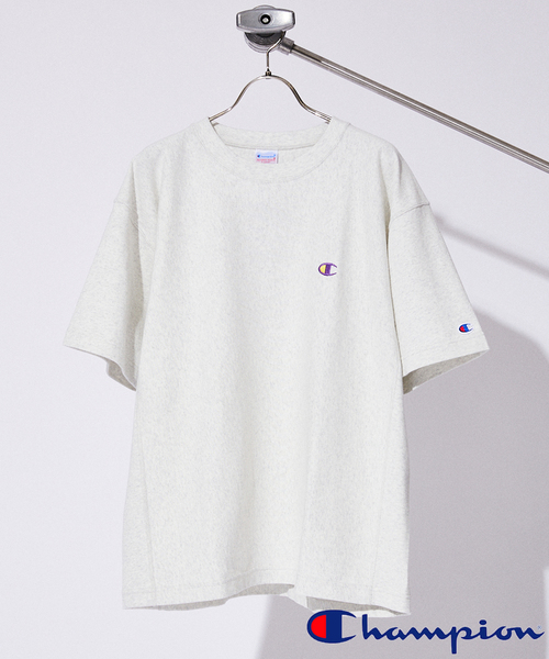 Champion(チャンピオン)の「【CHAMPION / チャンピオン】別注 リバースウィーブTシャツ(Tシャツ/カットソー・メンズ・ホワイト/ブラック/アイボリー/ブルー系その他・MEDIUM/LARGE/X-LARGE/XX-LARGE)」の3枚目の写真