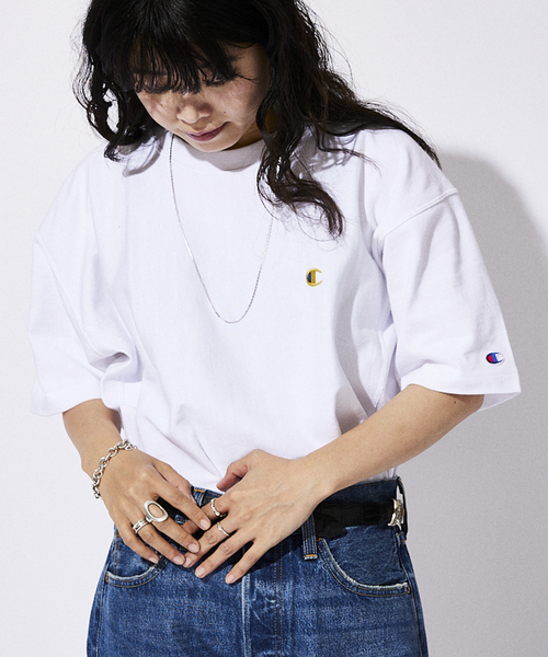 Champion(チャンピオン)の「【CHAMPION / チャンピオン】別注 リバースウィーブTシャツ(Tシャツ/カットソー・メンズ・ホワイト/ブラック/アイボリー/ブルー系その他・MEDIUM/LARGE/X-LARGE/XX-LARGE)」の15枚目の写真