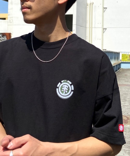 ELEMENT（エレメント）の「ELEMENT/エレメント オーバーサイズ UVケア/速乾 バックプリントTシャツ/半袖Tシャツ BD021-248（Tシャツ/カットソー・メンズ・グリーン/ブラック×グリーン/ホワイト×グリーン・XL/L/M）」の14枚目の写真
