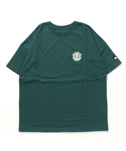 ELEMENT（エレメント）の「ELEMENT/エレメント オーバーサイズ UVケア/速乾 バックプリントTシャツ/半袖Tシャツ BD021-248（Tシャツ/カットソー・メンズ・グリーン/ブラック×グリーン/ホワイト×グリーン・XL/L/M）」の21枚目の写真