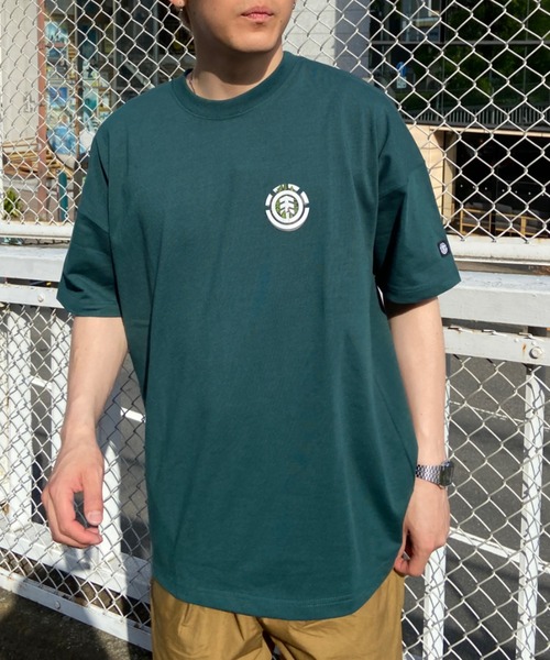 ELEMENT（エレメント）の「ELEMENT/エレメント オーバーサイズ UVケア/速乾 バックプリントTシャツ/半袖Tシャツ BD021-248（Tシャツ/カットソー・メンズ・グリーン/ブラック×グリーン/ホワイト×グリーン・XL/L/M）」の22枚目の写真