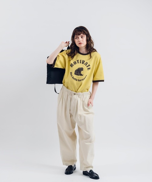 MUHET(ミュエータ)の「BEARリンガーTシャツ(Tシャツ/カットソー・レディース・ボルドー/マスタード/ネイビー・X-LARGE/MEDIUM)」の20枚目の写真