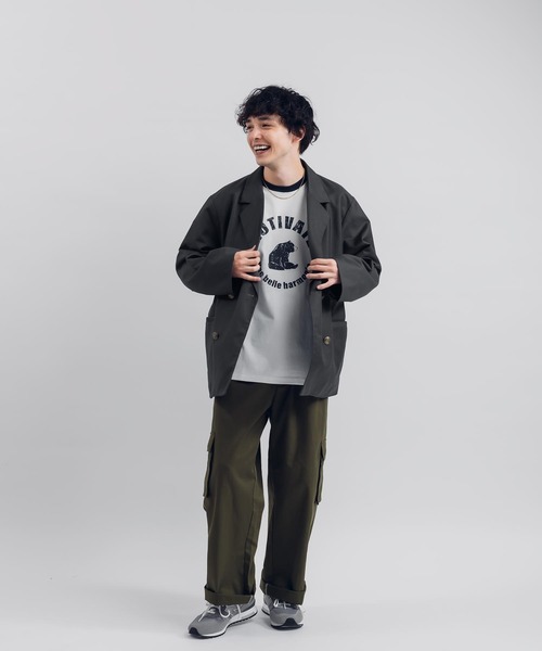 MUHET(ミュエータ)の「BEARリンガーTシャツ(Tシャツ/カットソー・レディース・ボルドー/マスタード/ネイビー・X-LARGE/MEDIUM)」の12枚目の写真