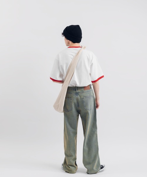 MUHET(ミュエータ)の「BEARリンガーTシャツ(Tシャツ/カットソー・レディース・ボルドー/マスタード/ネイビー・X-LARGE/MEDIUM)」の9枚目の写真