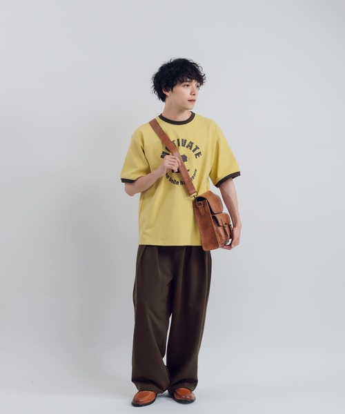 MUHET(ミュエータ)の「BEARリンガーTシャツ(Tシャツ/カットソー・レディース・ボルドー/マスタード/ネイビー・X-LARGE/MEDIUM)」の7枚目の写真