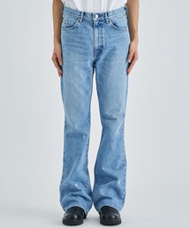 パンツ jentlouis Bicolor Semi-Flare Denim Jent louis Bicolor Semi