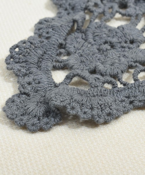 Felt-Maglietta（フェルトマリエッタ）の「レースつけ襟（付け襟・レディース・キャメル/イエロー/ベージュ/グリーン/グレー・FREE）」の7枚目の写真