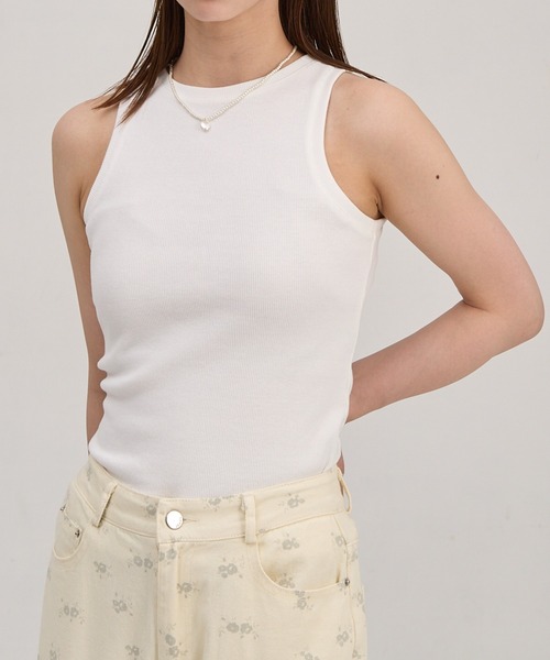 paravion（パラビオン）の「【着回し力抜群！】シンプルアメスリタンクトップ（タンクトップ・レディース・ピンク/ホワイト・FREE）」の17枚目の写真