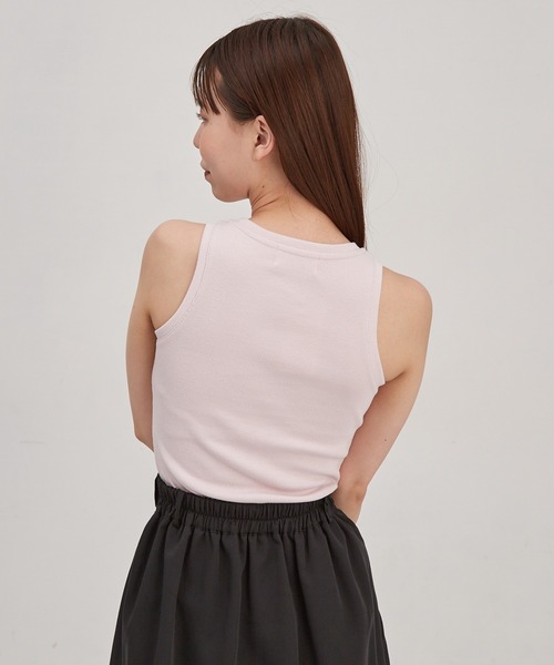 paravion（パラビオン）の「【着回し力抜群！】シンプルアメスリタンクトップ（タンクトップ・レディース・ピンク/ホワイト・FREE）」の18枚目の写真