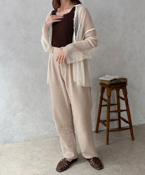 apres jour clair（アプレジュールクレア）の「【apres jour clair】2WAYシャーリングタンクインナー【ZOZOTOWN限定アイテム】（タンクトップ・レディース・ベージュ/アイボリー/ダークブラウン・X-LARGE/フリー）」の12枚目の写真