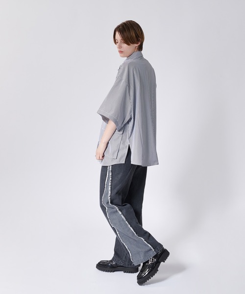 ONCILY(オンシェリー)の「MULTI POCKET STRIPED SHIRT / マルチポケットストライプシャツ(シャツ/ブラウス・メンズ・ライトピンク/ブルー/ブラック・LARGE/MEDIUM)」の19枚目の写真