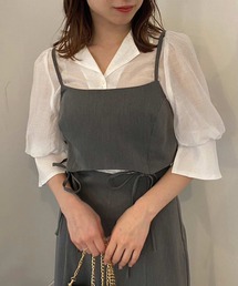 one after another NICE CLAUP | シアー開襟シャツ(シャツ/ブラウス)