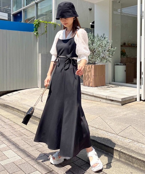 one after another NICE CLAUP(ワンアフターアナザーナイスクラップ)の「シアー開襟シャツ(シャツ/ブラウス・レディース・ピンクベージュ/ブラック/オフホワイト・FREE)」の11枚目の写真