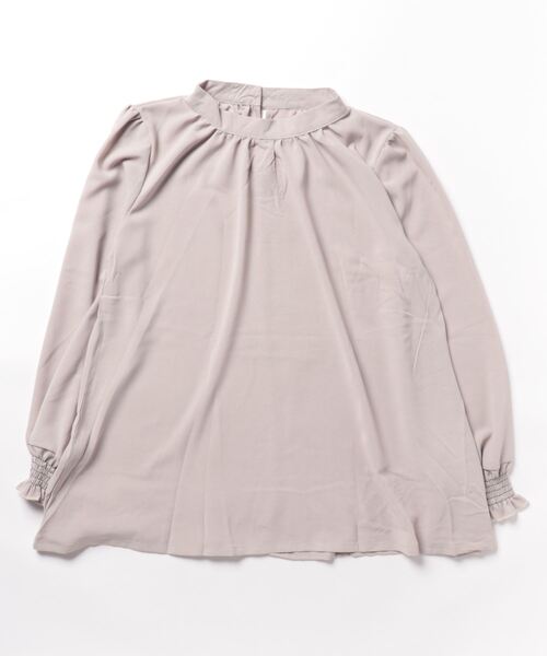 Coo+i(クーイ)の「袖シャーリングブラウス(シャツ/ブラウス・レディース・ブラック/ベージュ/グレー/モカ/ホワイト・FREE)」の11枚目の写真