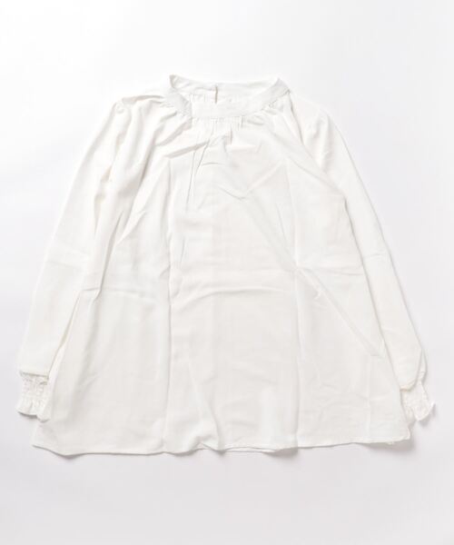 Coo+i(クーイ)の「袖シャーリングブラウス(シャツ/ブラウス・レディース・ブラック/ベージュ/グレー/モカ/ホワイト・FREE)」の9枚目の写真