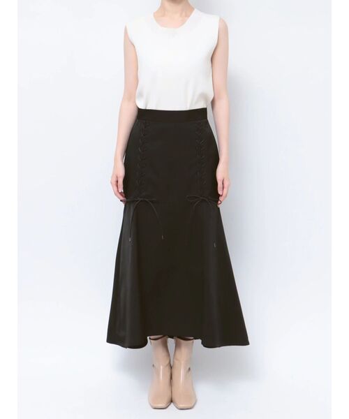 LAGUNAMOON（ラグナムーン）の「レースアップヘムボリュームスカート（スカート・レディース・ライトグレー/ブラック・SMALL/MEDIUM）」の10枚目の写真