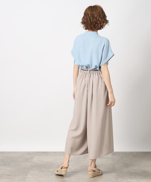 grove（グローブ）の「◆夏にぴったり！イージーケア&ひんやりストライププリントブラウス（シャツ/ブラウス・レディース・ネイビー系2/アイボリー系2/ベージュ系その他6/ブルー系7・02/03/04/01/05）」の22枚目の写真