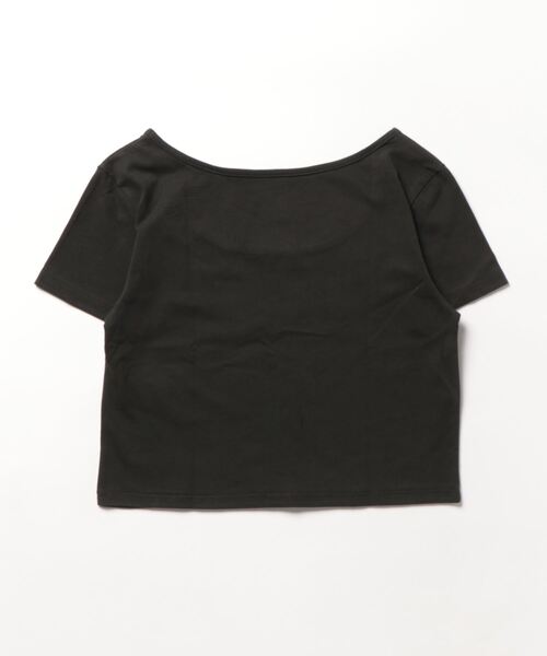 coca(coca)(コカ)の「GC 前後2WAYクロップドTシャツ(Tシャツ/カットソー・レディース・ブラック/ホワイト・M/L)」の11枚目の写真