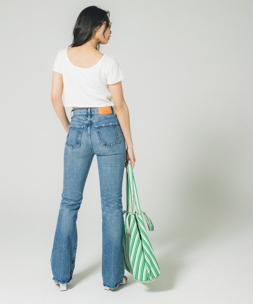coca(coca)(コカ)の「GC 前後2WAYクロップドTシャツ(Tシャツ/カットソー・レディース・ブラック/ホワイト・M/L)」の5枚目の写真