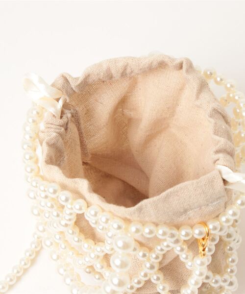 LAC-VERT（ラック・ヴェール）の「パールミニポシェット（ハンドバッグ・レディース・ホワイト・FREE）」の13枚目の写真