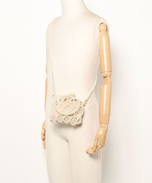 LAC-VERT（ラック・ヴェール）の「パールミニポシェット（ハンドバッグ・レディース・ホワイト・FREE）」の14枚目の写真