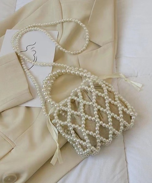 LAC-VERT（ラック・ヴェール）の「パールミニポシェット（ハンドバッグ・レディース・ホワイト・FREE）」の16枚目の写真