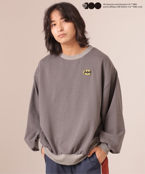 DOUBLE NAME(ダブルネーム)の「ワーナー100周年コラボプルオーバー(Tシャツ/カットソー・レディース・オフホワイト/グリーン/スミクロ・FREE)」の2枚目の写真