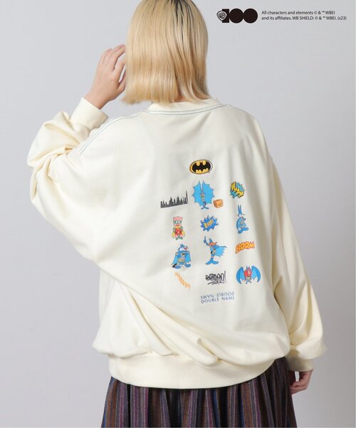 DOUBLE NAME(ダブルネーム)の「ワーナー100周年コラボプルオーバー(Tシャツ/カットソー・レディース・オフホワイト/グリーン/スミクロ・FREE)」の9枚目の写真