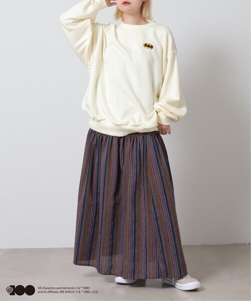 DOUBLE NAME(ダブルネーム)の「ワーナー100周年コラボプルオーバー(Tシャツ/カットソー・レディース・オフホワイト/グリーン/スミクロ・FREE)」の12枚目の写真