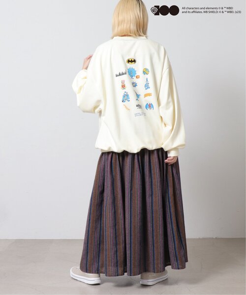 DOUBLE NAME(ダブルネーム)の「ワーナー100周年コラボプルオーバー(Tシャツ/カットソー・レディース・オフホワイト/グリーン/スミクロ・FREE)」の14枚目の写真