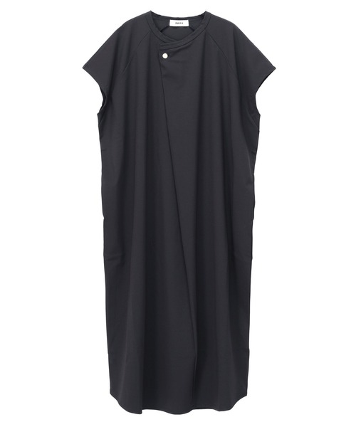 お値下げ不可　ZUCCa ボタンタックT/ワンピース ブラック　M ZUCCa（ズッカ）の「ボタンタックT/ワンピース（ワンピース）」 - WEAR